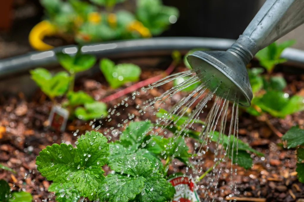 Drip irrigation watering system for balcony containers